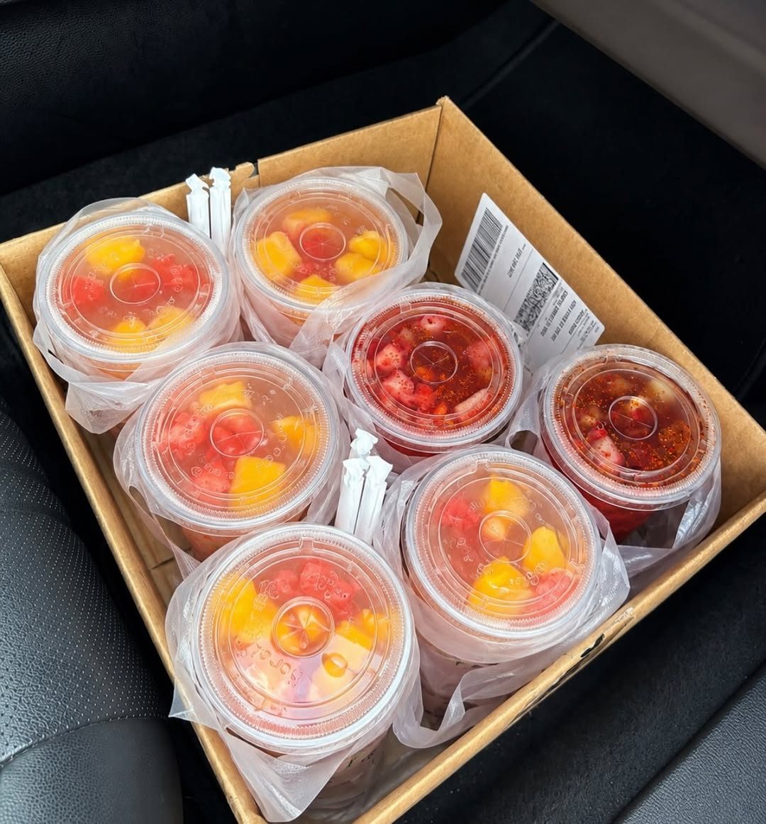 A fresh batch of loaded teas ready for delivery from Coastal Sips Nutrition