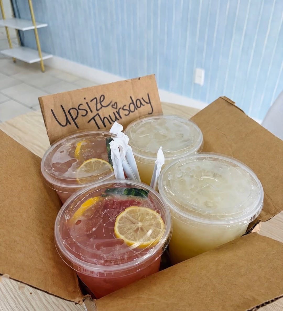 Four colorful loaded teas from Coastal Sips Nutrition